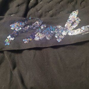 PINK GLITTER YOGA PANTS